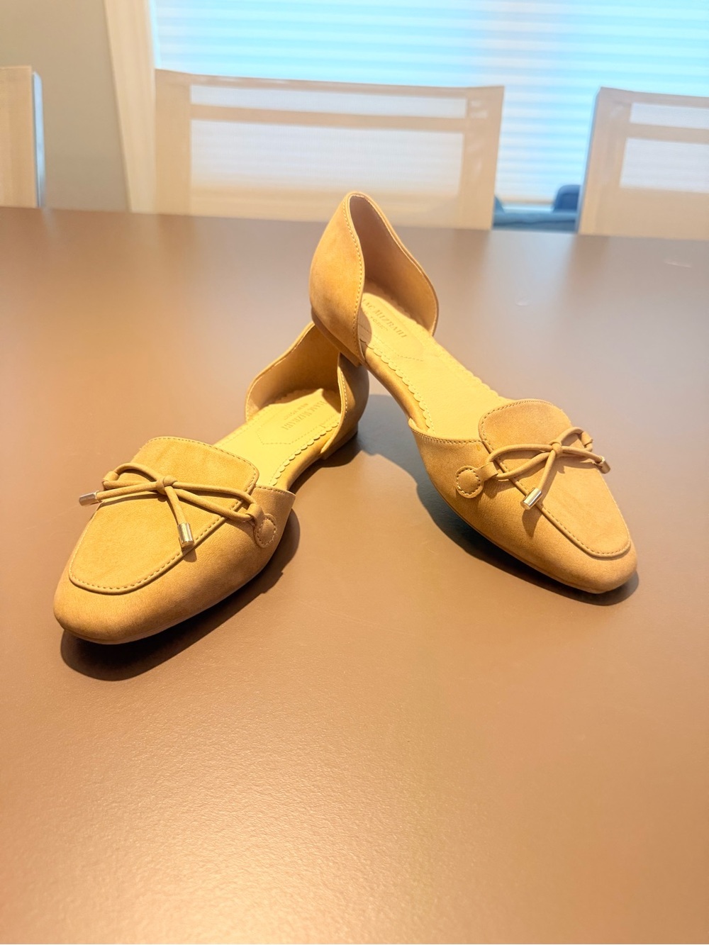 Isaac Mizrahi Tan D'Orsay Loafers with Bow Accent Size 7.5 - Picture 6 of 11